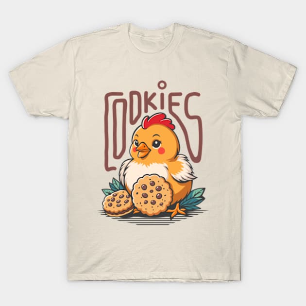 Baby Chicken and Cookies T-Shirt by milhad